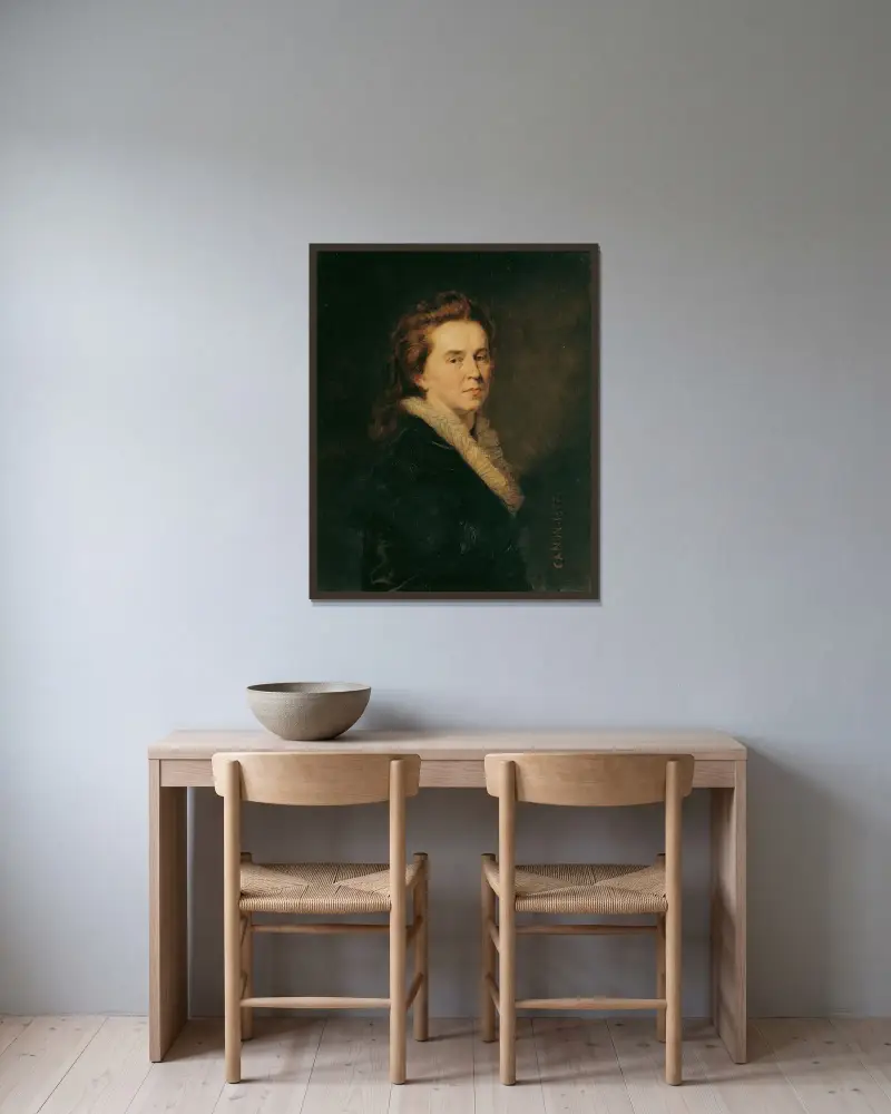 Auguste Granitsch av Hans Canon inramad på en vägg