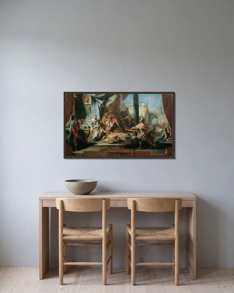 Scipios storsinthet av Hans Canon inramad på en vägg