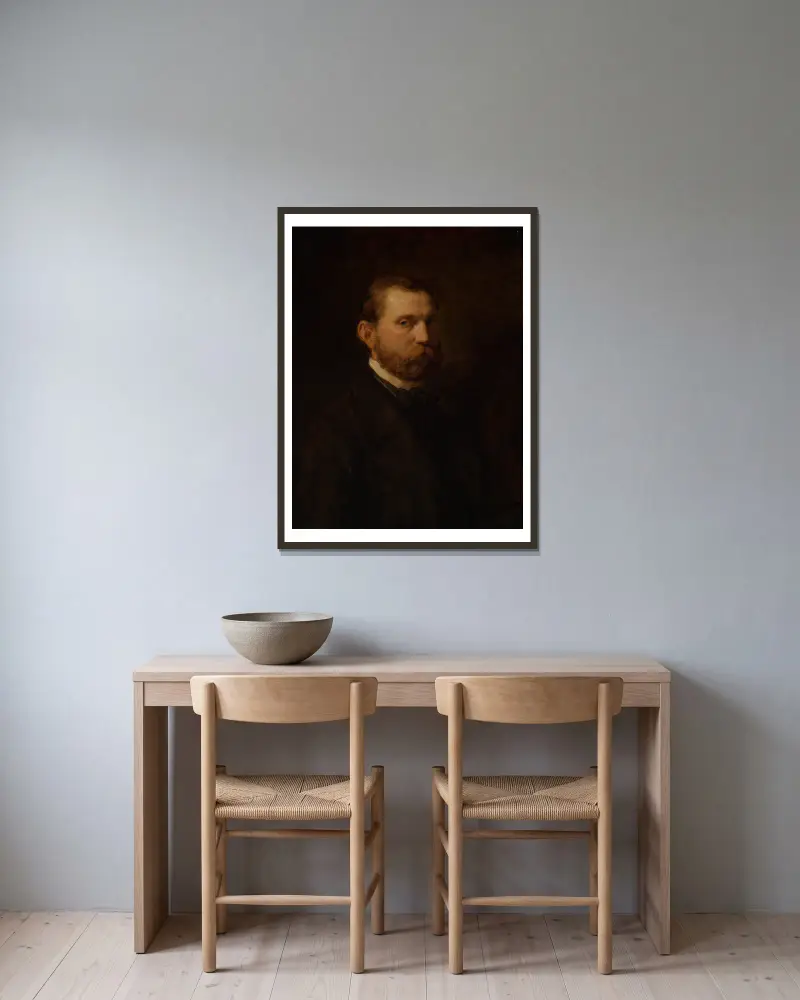 Geheimrat Felix Picot av Hans Canon inramad på en vägg