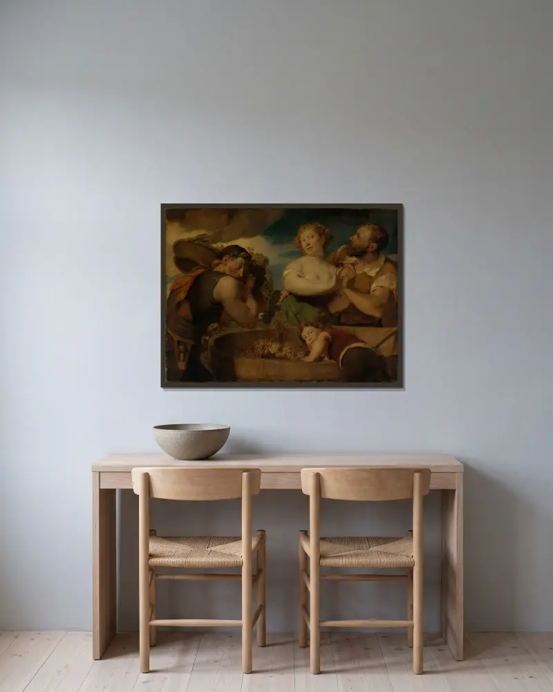 Vinobraní, Hans Canon v rámu na stěně