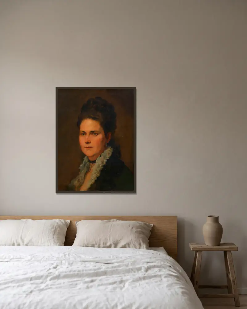 Leopoldine Freiin von Liebieg, geb. Mayr av Hans Canon inramad på en vägg