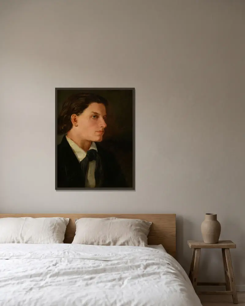 Ludwig Martinelli (Schauspieler) av Hans Canon inramad på en vägg