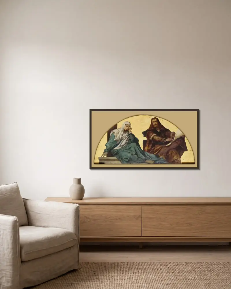 Albrecht Dürer av Hans Makart inramad på en vägg