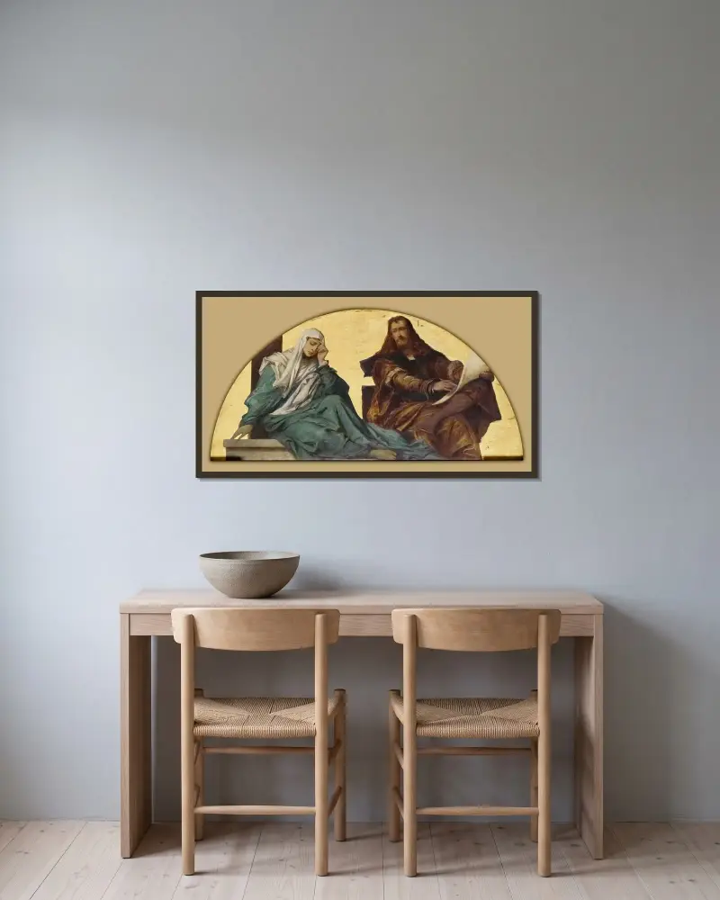 Albrecht Dürer av Hans Makart inramad på en vägg