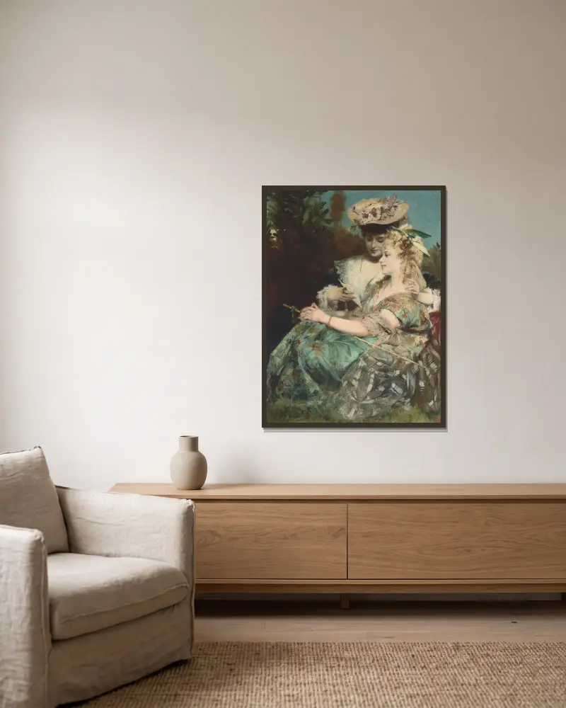 Der Liebesbrief von Hans Makart gerahmt an einer Wand