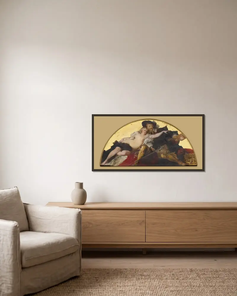 Peter Paul Rubens av Hans Makart inramad på en vägg