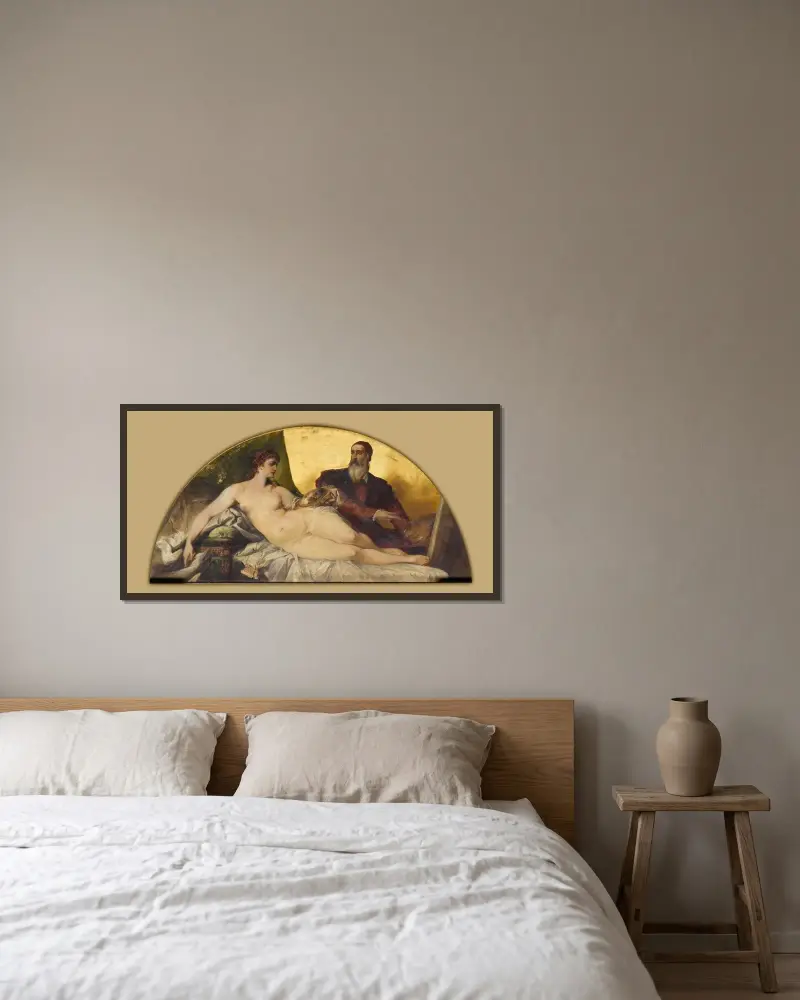 Titian av Hans Makart inramad på en vägg