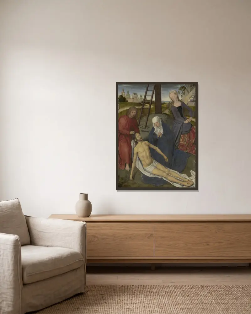 Svatá Barbora, Hans Memling v rámu na stěně