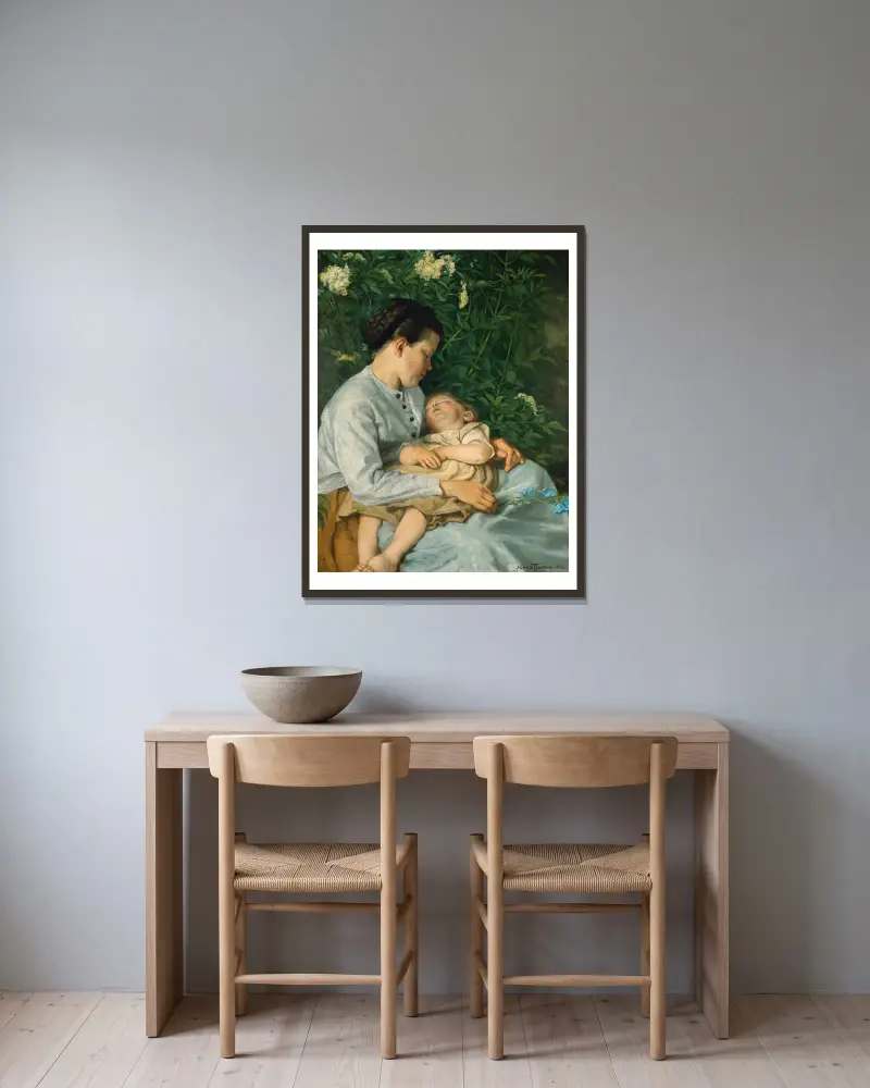 Pod bezem černým, Hans Thoma v rámu na stěně