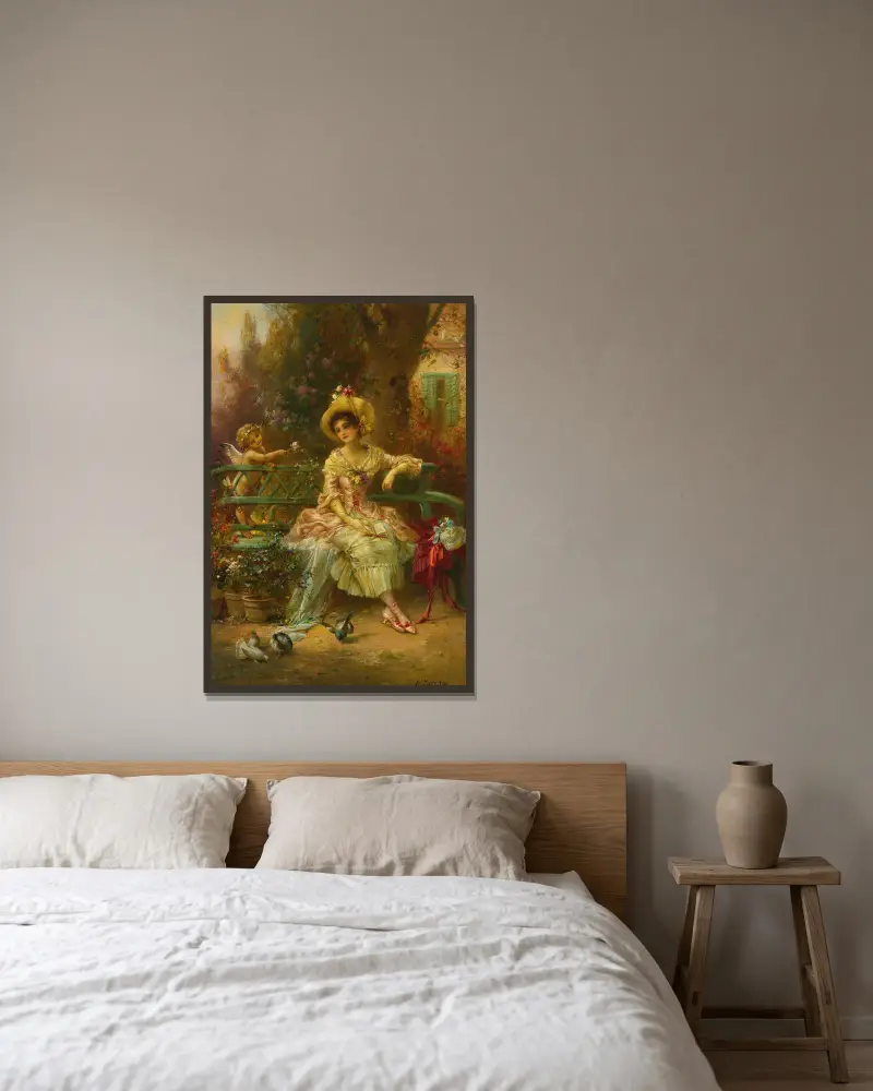 Myśli o nim, Hans Zatzka w ramie na ścianie