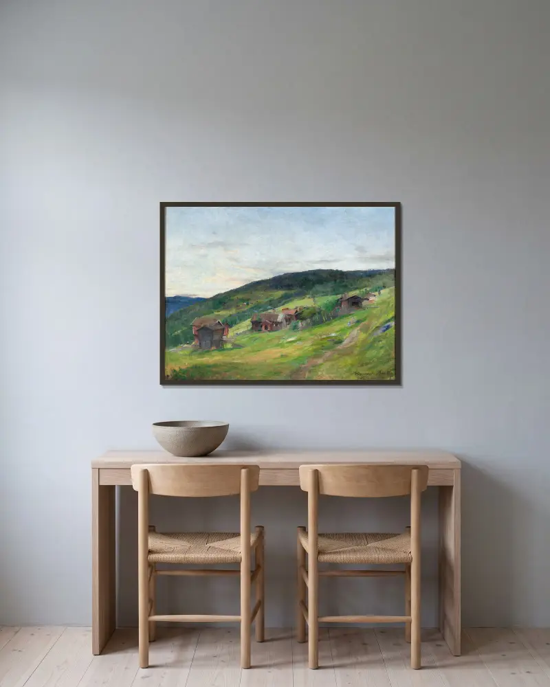 Krajobraz, Eggeda, Harriet Backer w ramie na ścianie