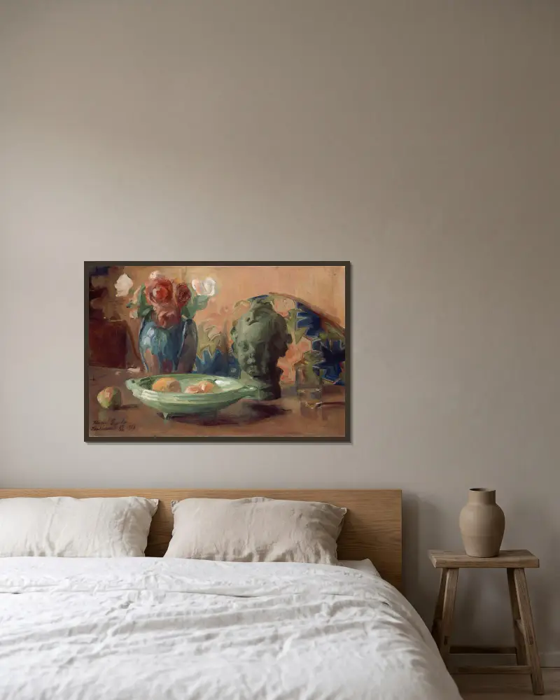Zátiší, Harriet Backer v rámu na stěně