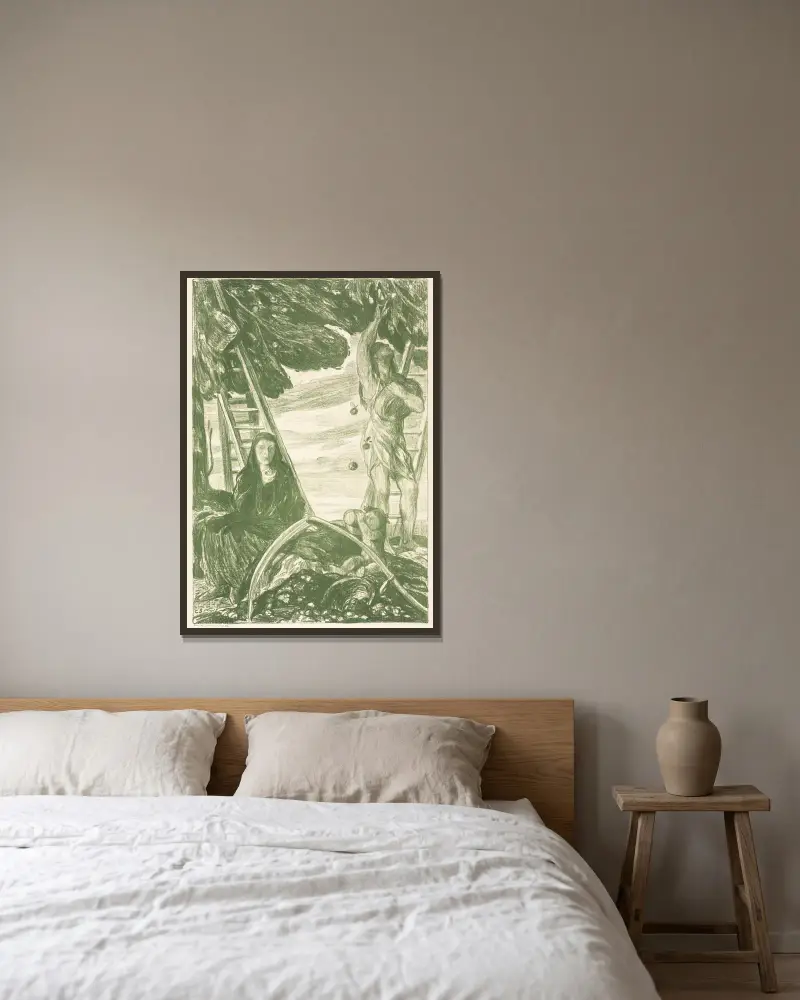 Herbst von Charles Haslewood Shannon gerahmt an einer Wand