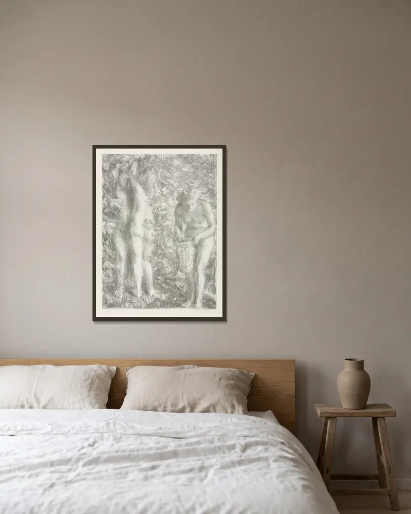 Sommer von Charles Haslewood Shannon gerahmt an einer Wand