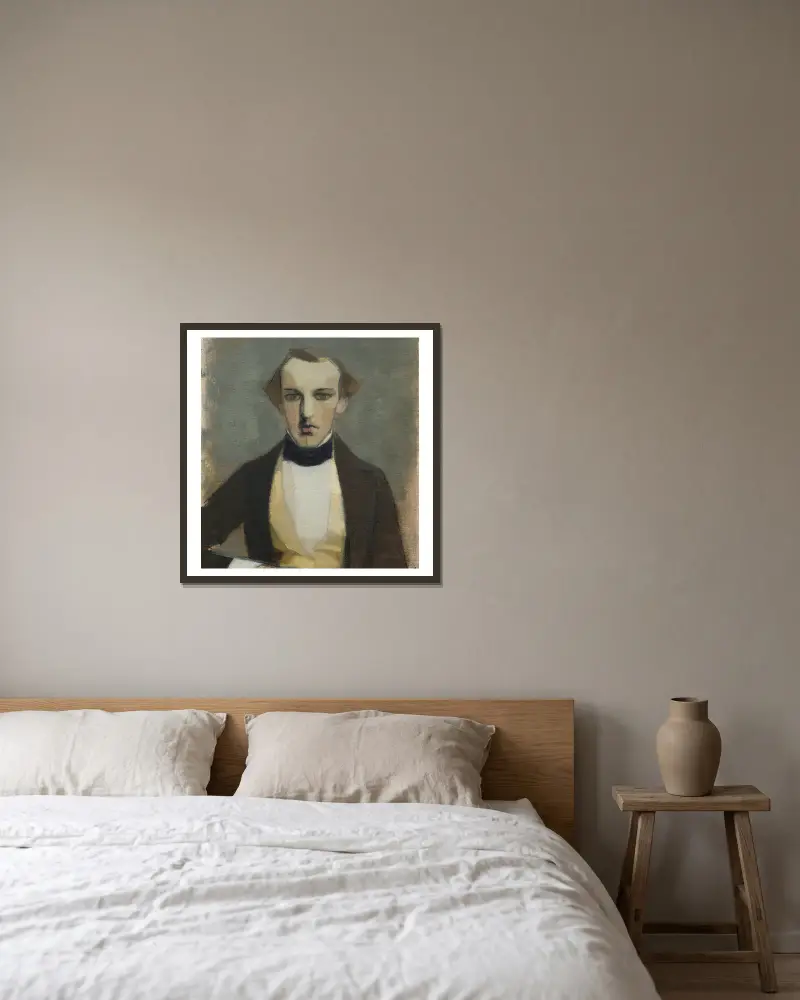 Mój ojciec, Helene Schjerfbeck w ramie na ścianie