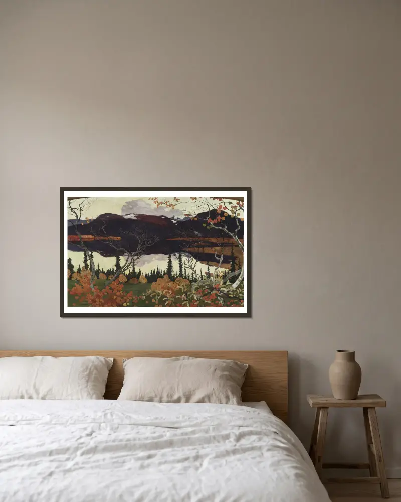 Herbst von Helmer Osslund gerahmt an einer Wand
