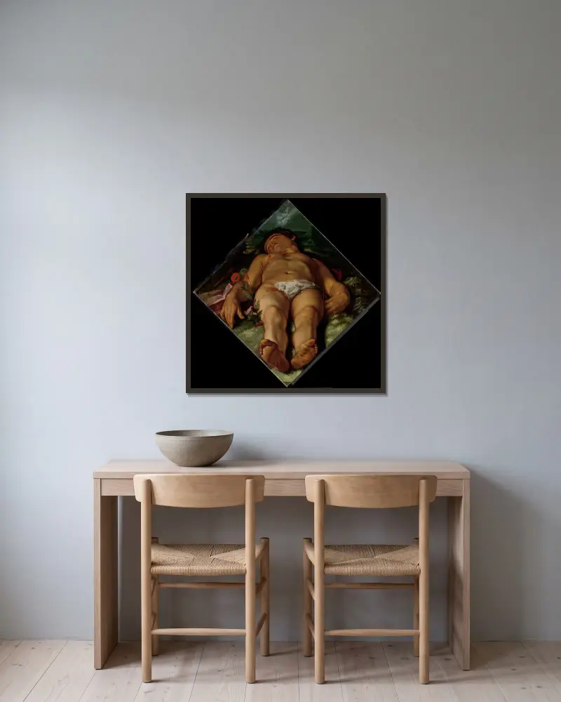 Umírající Adónis, Hendrick Goltzius v rámu na stěně