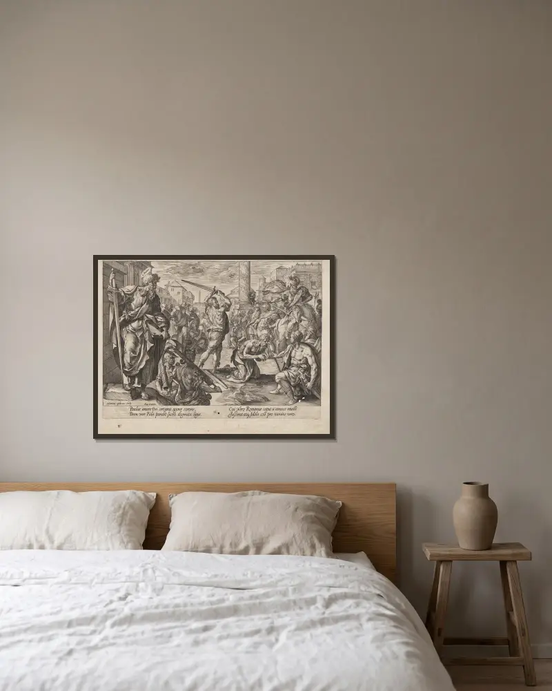 Svatý Pavel, Hendrick Goltzius v rámu na stěně