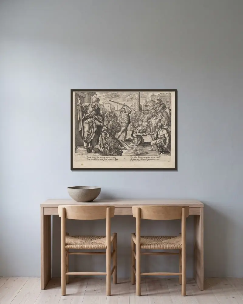 Svatý Pavel, Hendrick Goltzius v rámu na stěně