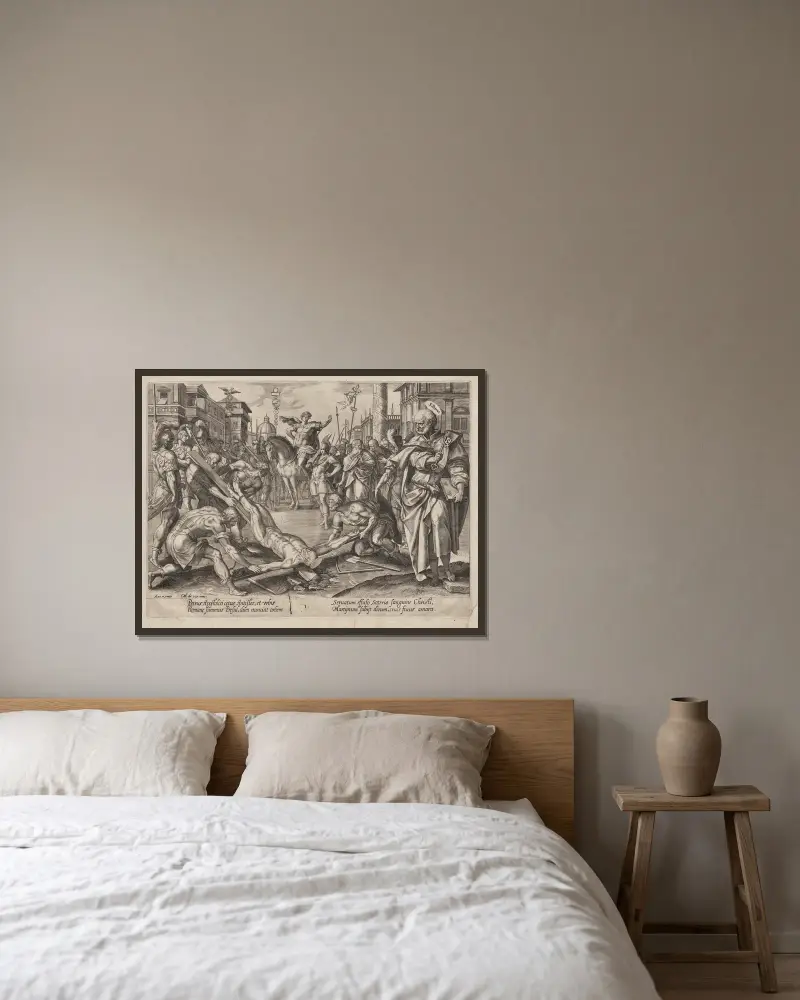 Svatý Petr, Hendrick Goltzius v rámu na stěně