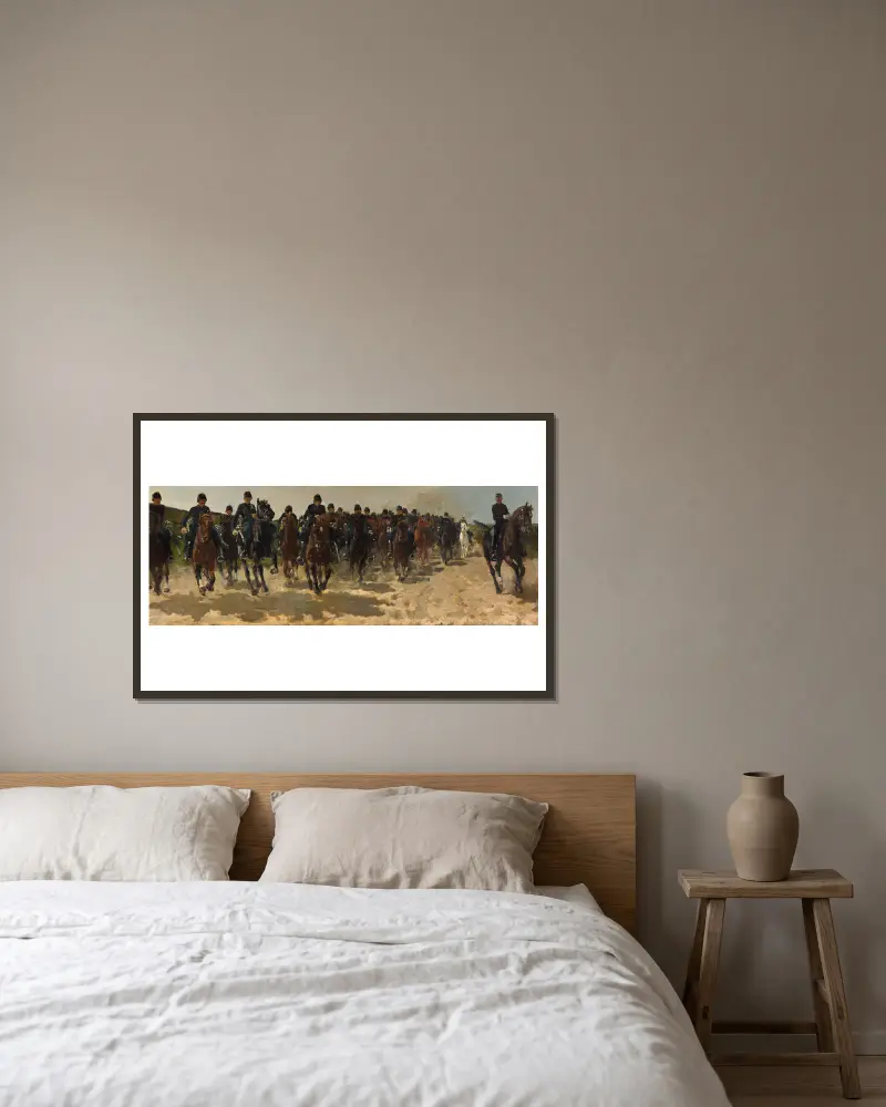 Kavallerie von George Hendrik Breitner gerahmt an einer Wand