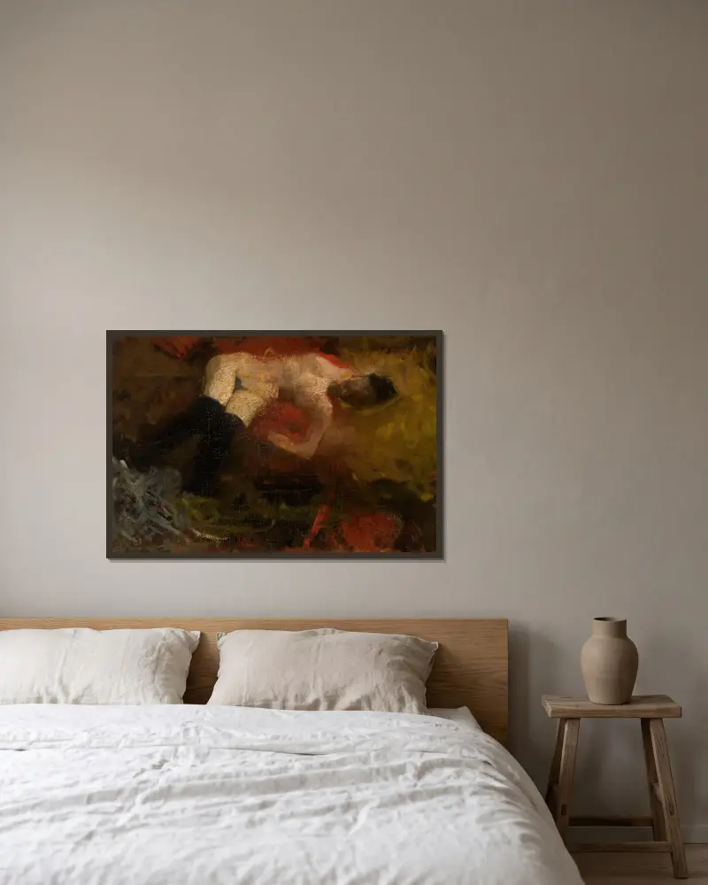Akt, George Hendrik Breitner v rámu na stěně