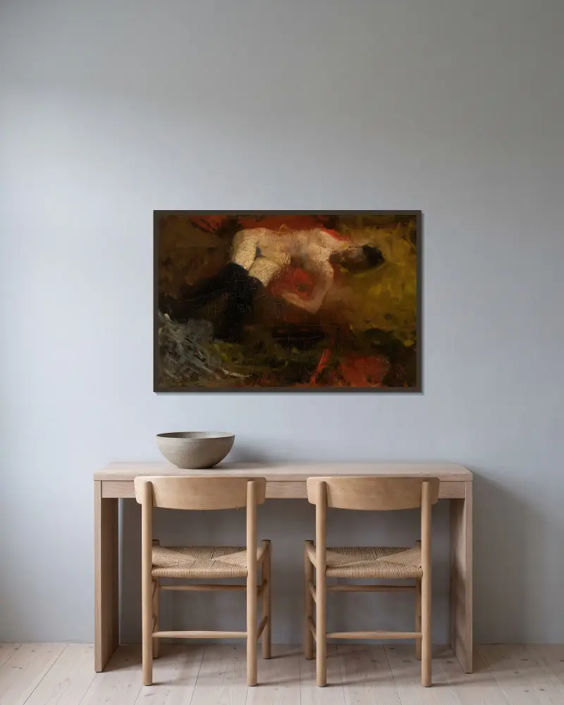 Akt, George Hendrik Breitner v rámu na stěně