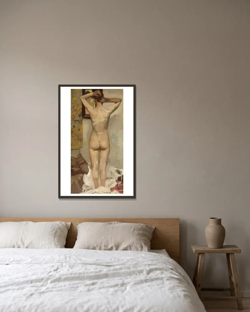 Stojící akt, George Hendrik Breitner v rámu na stěně