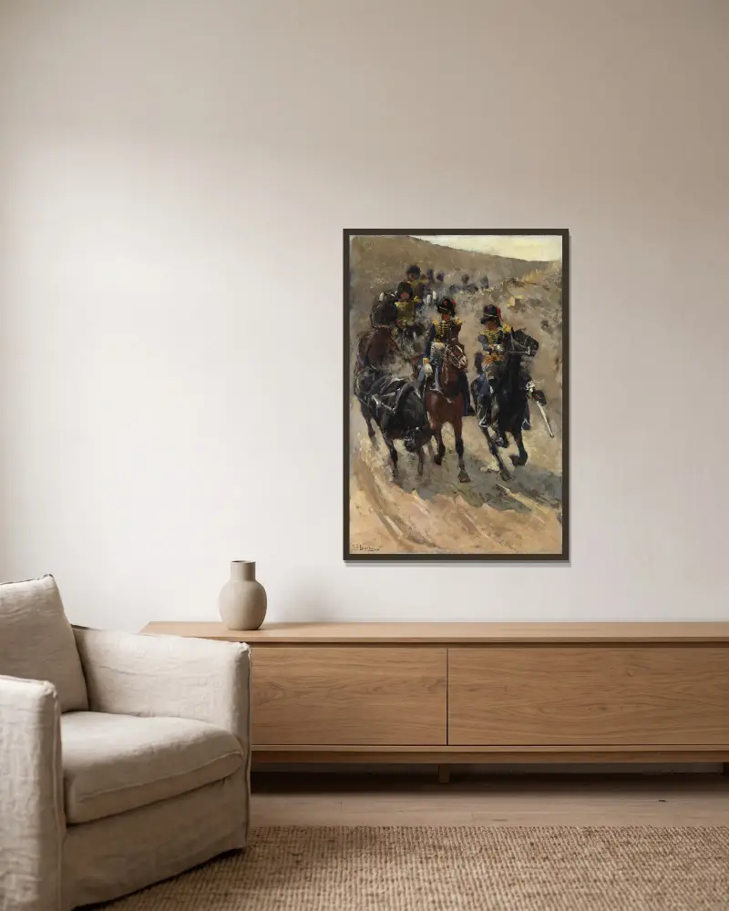 Żółci jeźdźcy, George Hendrik Breitner w ramie na ścianie