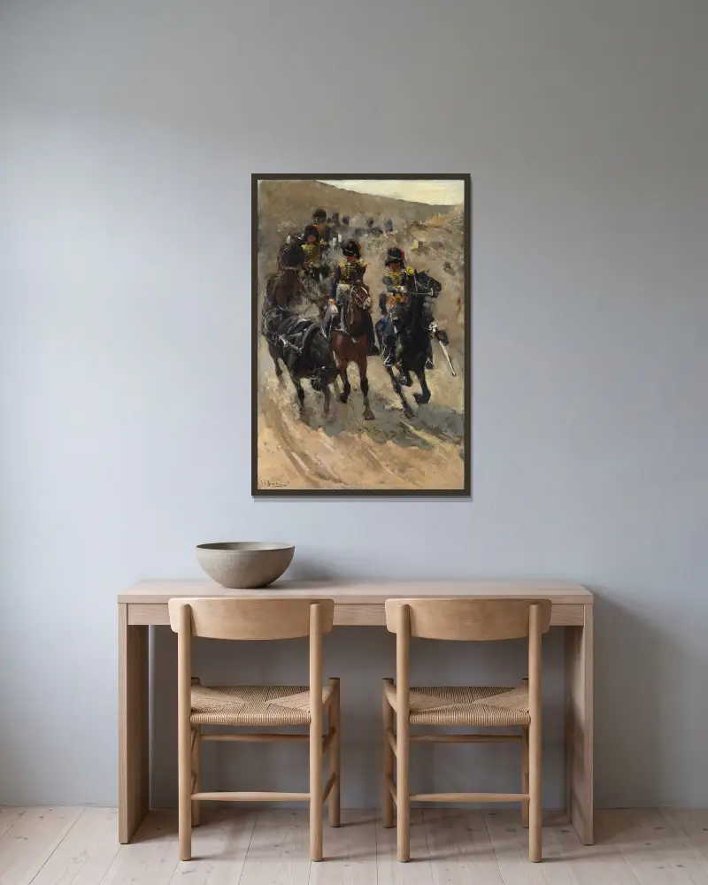 Żółci jeźdźcy, George Hendrik Breitner w ramie na ścianie