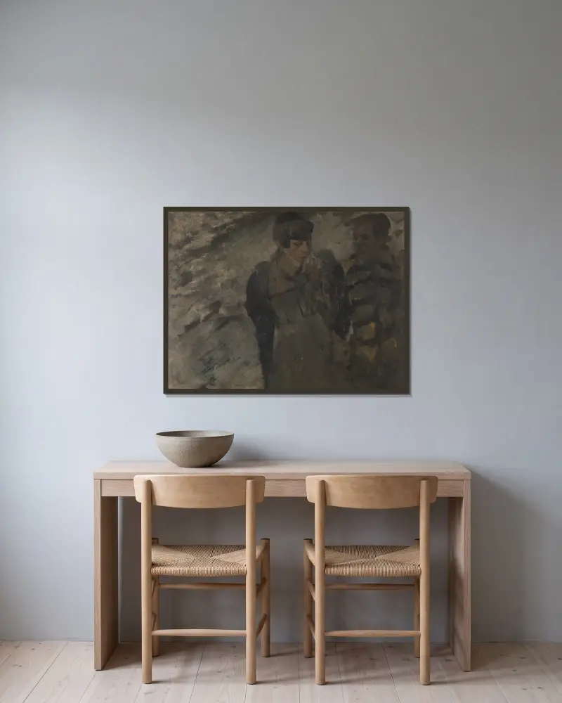 Zima, George Hendrik Breitner v rámu na stěně