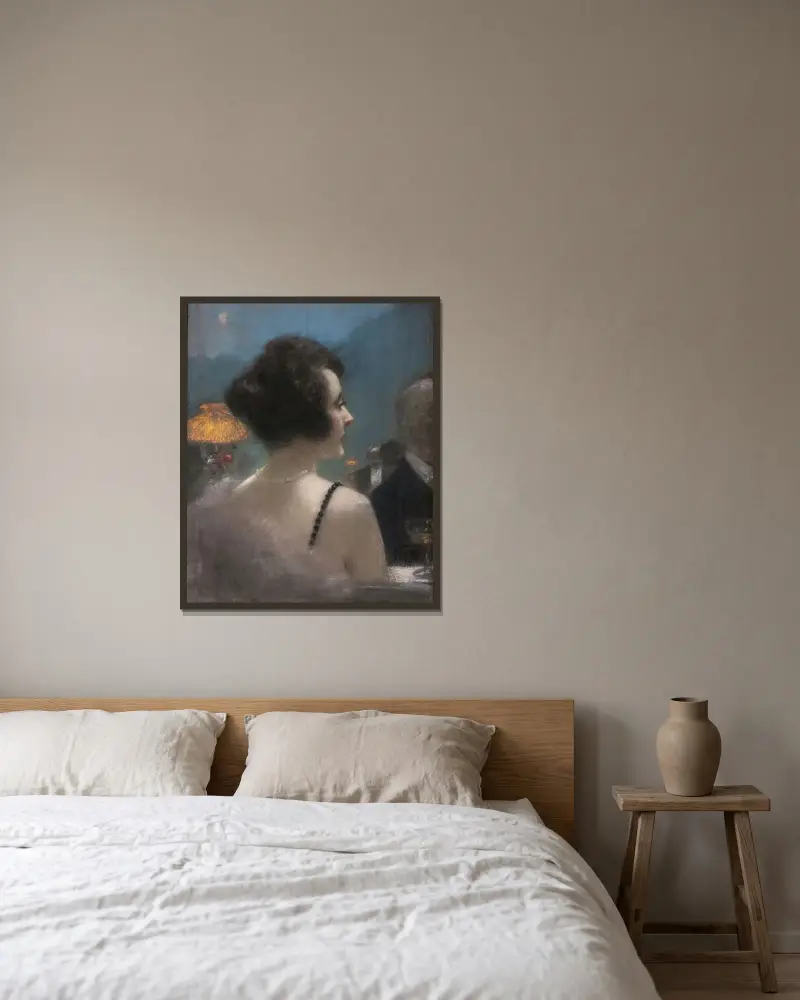 An Elegant Lady av Henri Gervex inramad på en vägg
