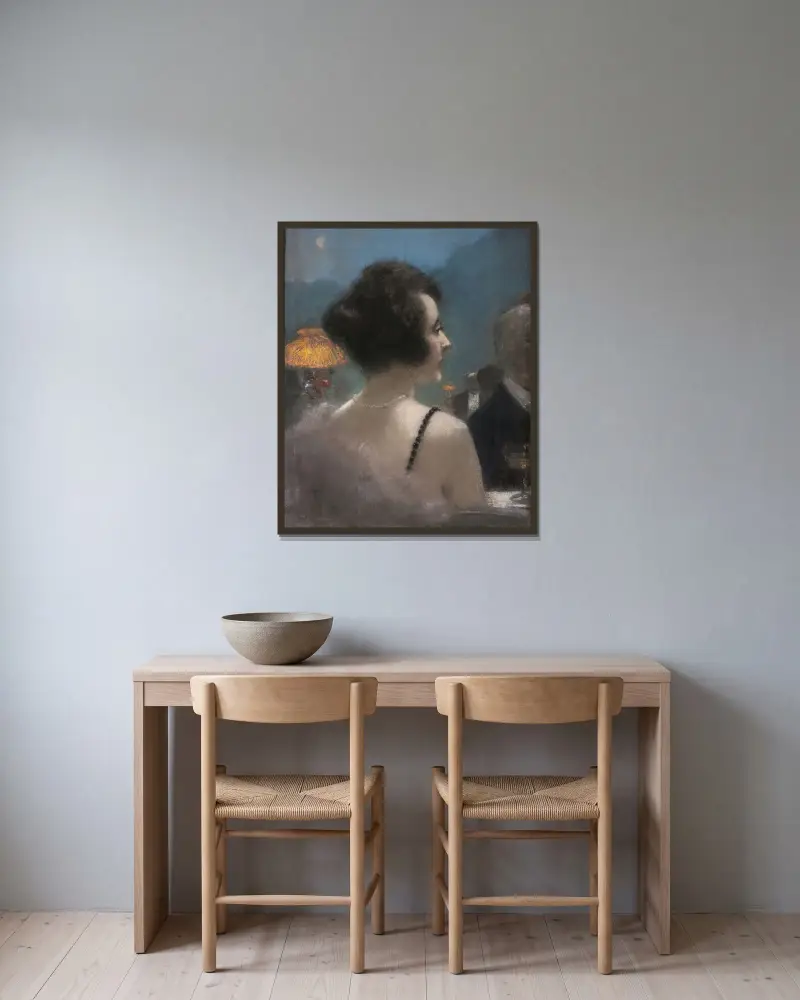 An Elegant Lady av Henri Gervex inramad på en vägg