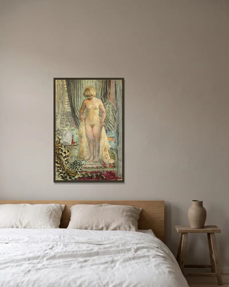 Nu debout av Henri Lebasque inramad på en vägg