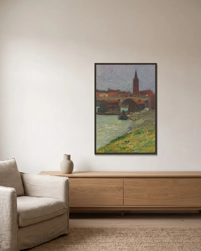La Dalbade, Toulouse av Henri Martin inramad på en vägg