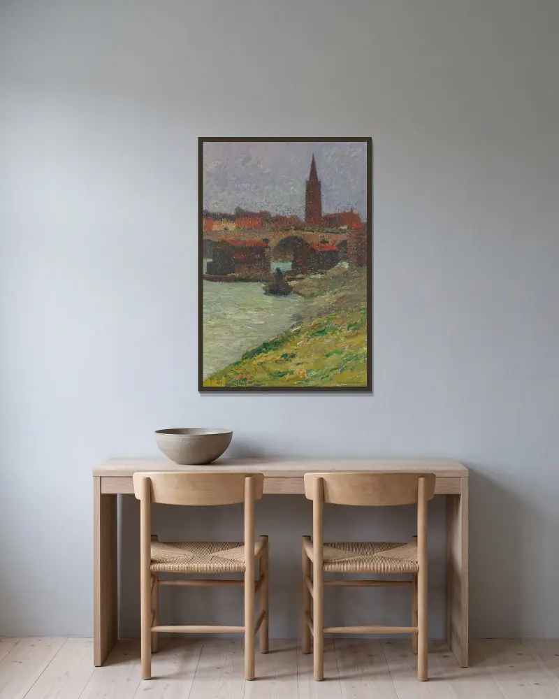 La Dalbade, Toulouse av Henri Martin inramad på en vägg