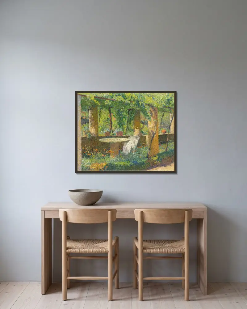 Bågvalvet i Marquayrol av Henri Martin inramad på en vägg