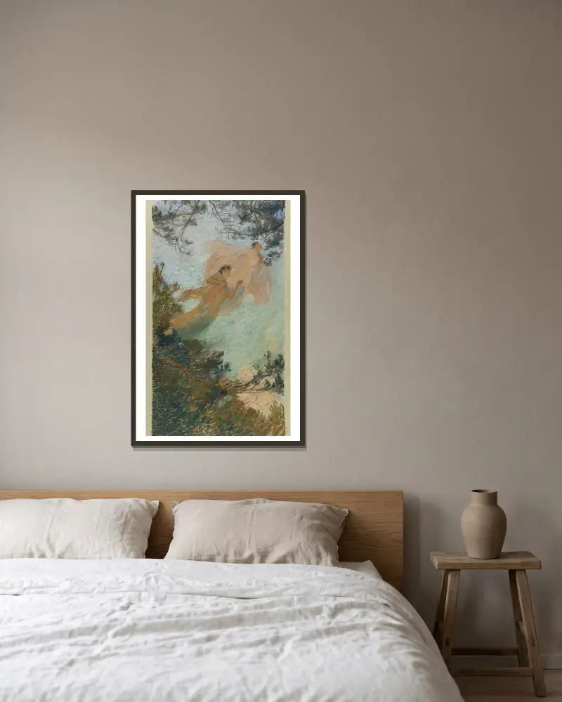 Múzy, Henri Martin v rámu na stěně