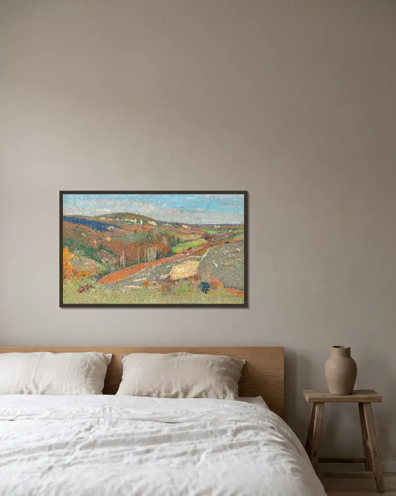 Sals (Labastide-du-Verts kommun, Lot, Frankrike) av Henri Martin inramad på en vägg