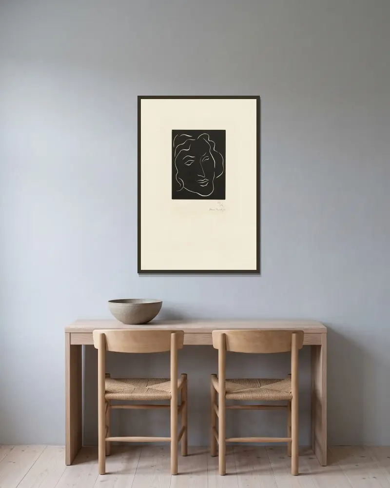 Florentinka, Henri Matisse v rámu na stěně