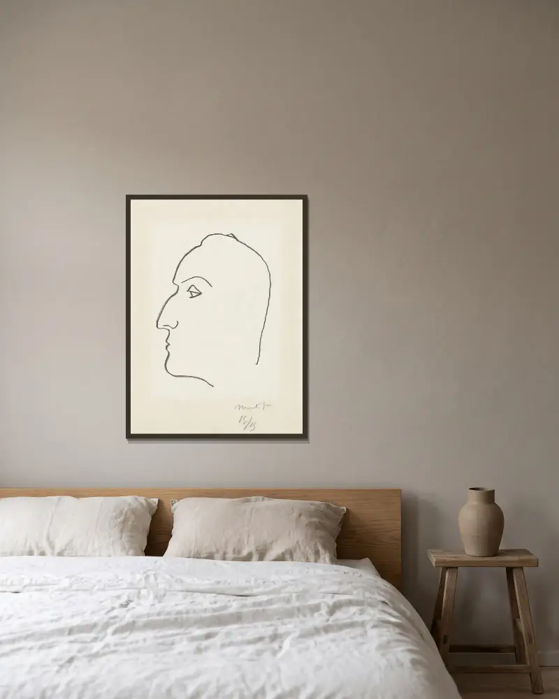 Henry de Montherlant, 1942 – nr 1 av Henri Matisse inramad på en vägg