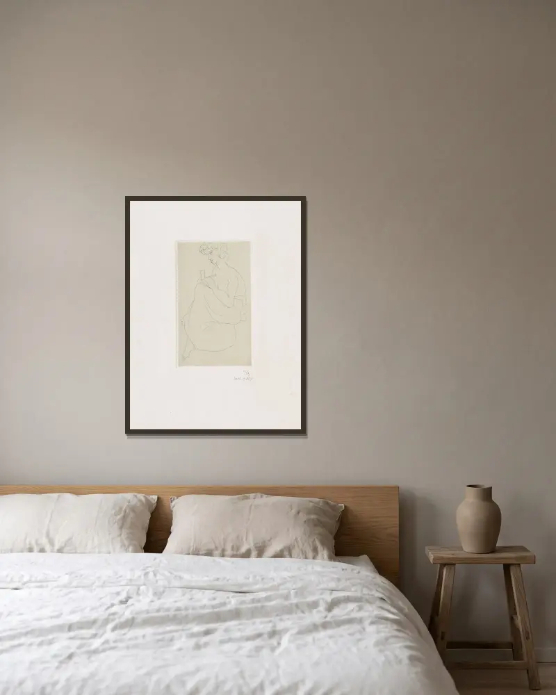 Die Korrespondenz von Henri Matisse gerahmt an einer Wand