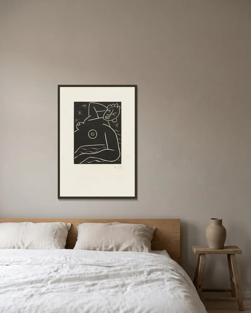 Die Fregatte von Henri Matisse gerahmt an einer Wand