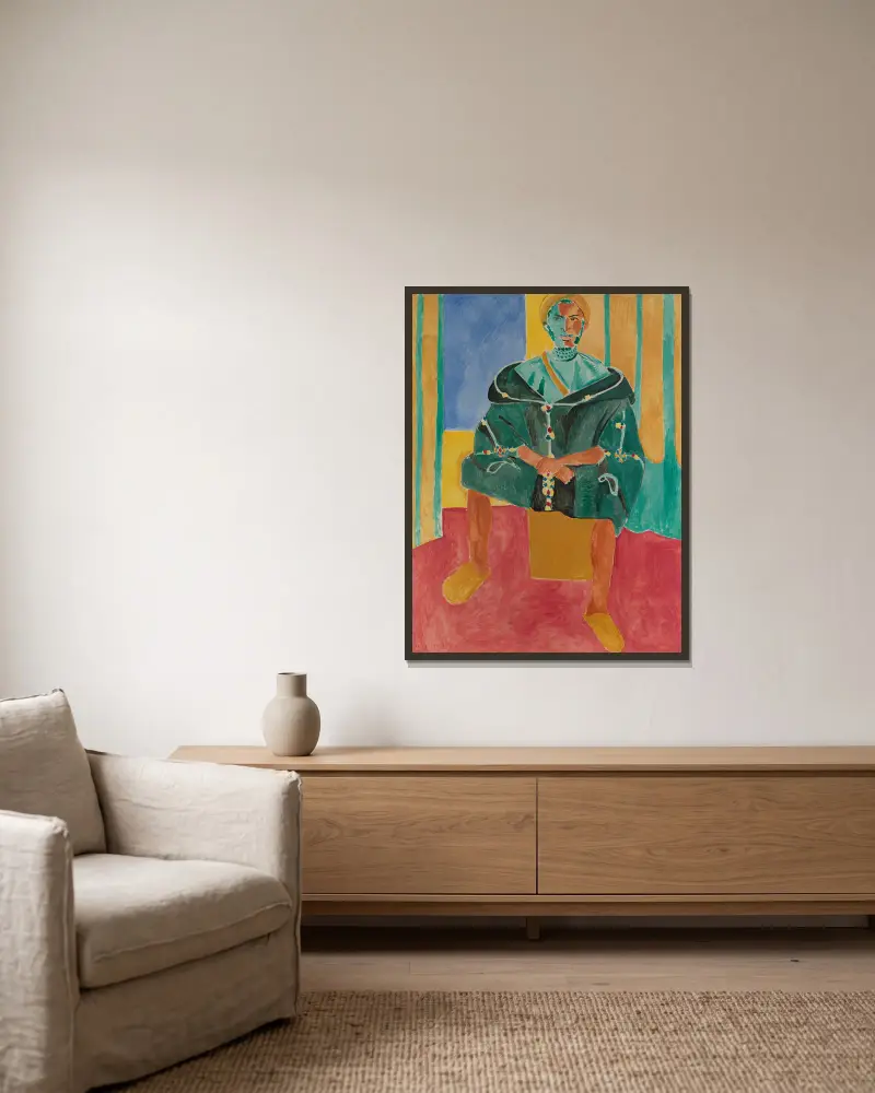 Siedzący Rifianin, Henri Matisse w ramie na ścianie