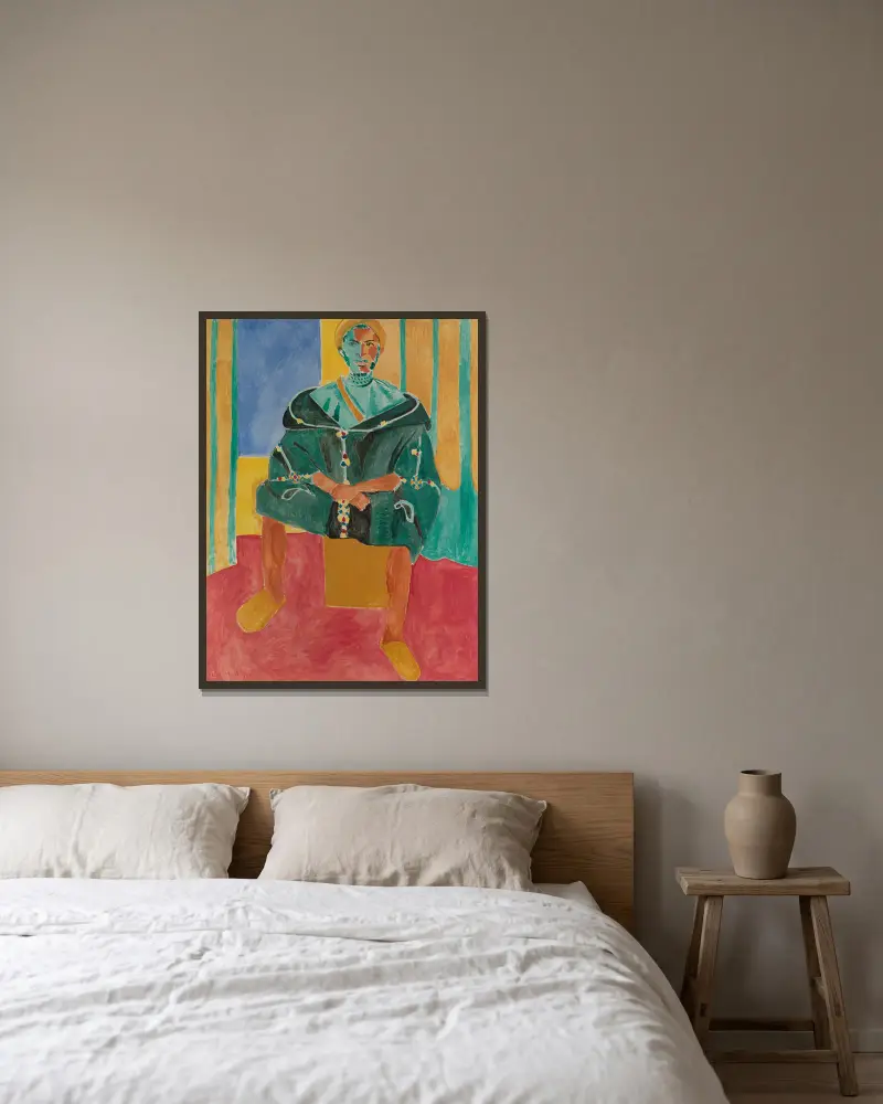Siedzący Rifianin, Henri Matisse w ramie na ścianie