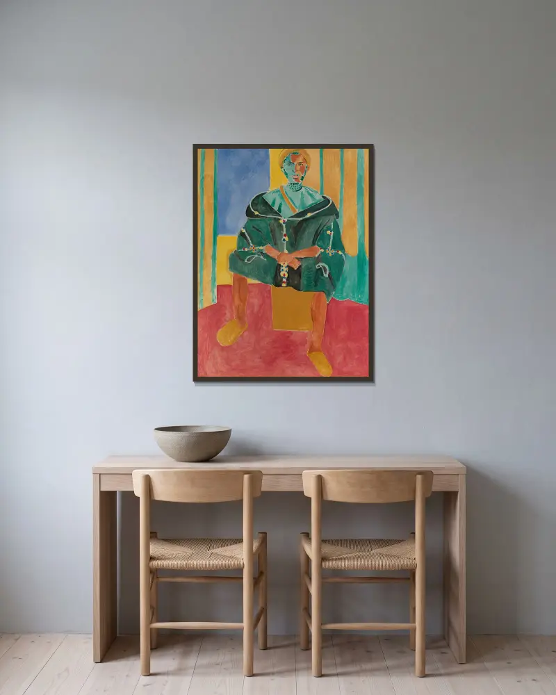 Siedzący Rifianin, Henri Matisse w ramie na ścianie