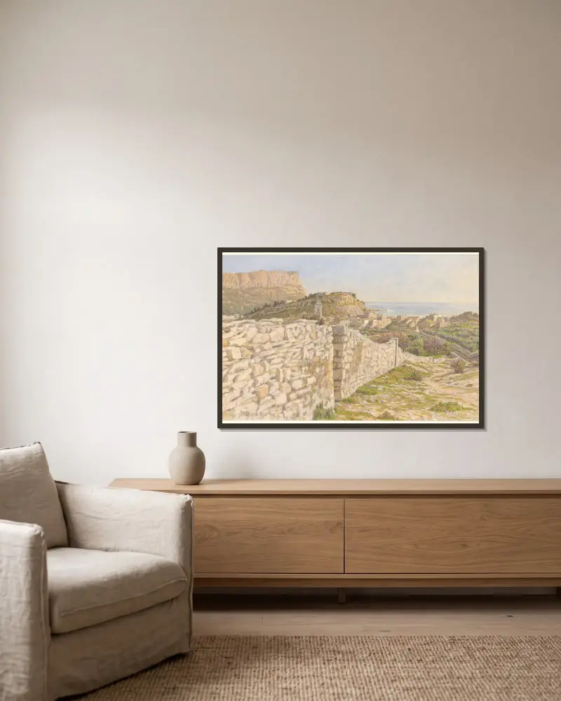 Cassis, 1924 – Nr. 2, Henri Rivière v rámu na stěně