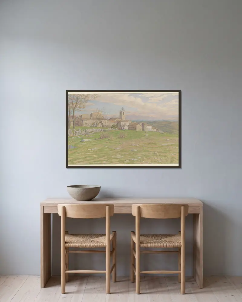 Châteauneuf-de-Grasse, Henri Rivière w ramie na ścianie