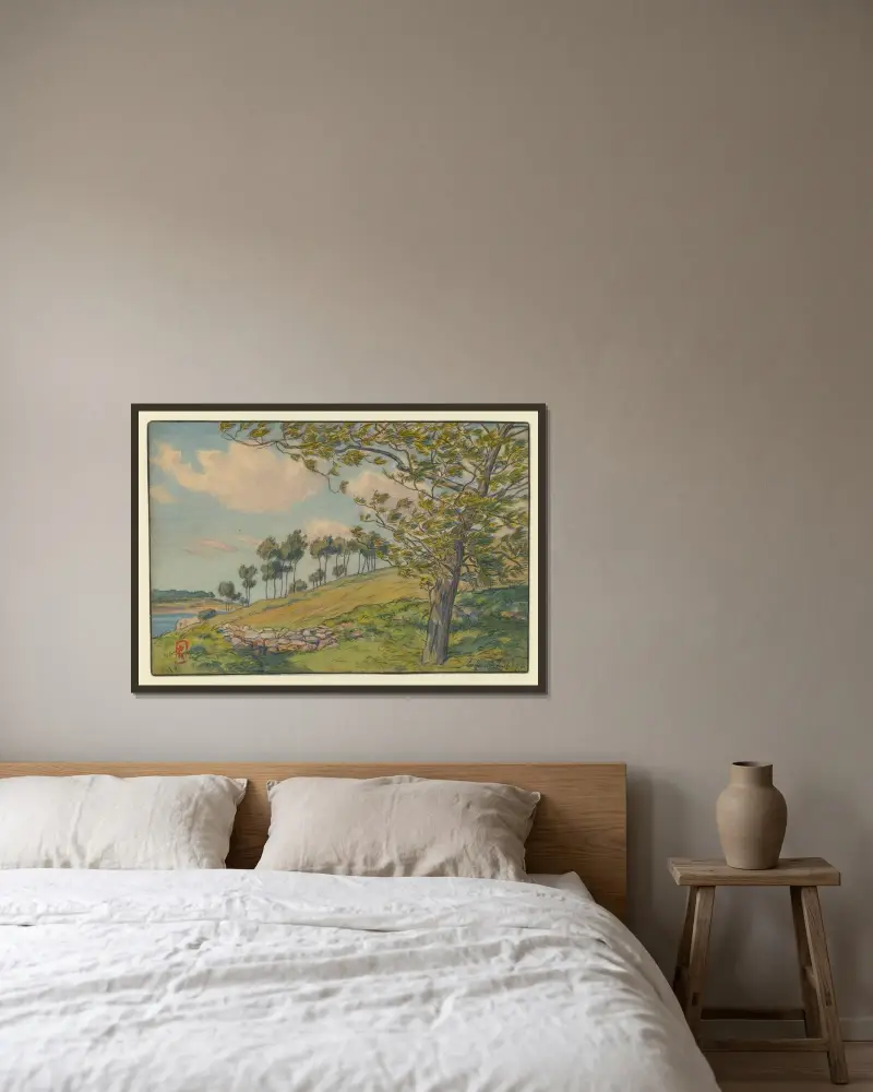 Loguivy, 1897 – Nr. 4 von Henri Rivière gerahmt an einer Wand