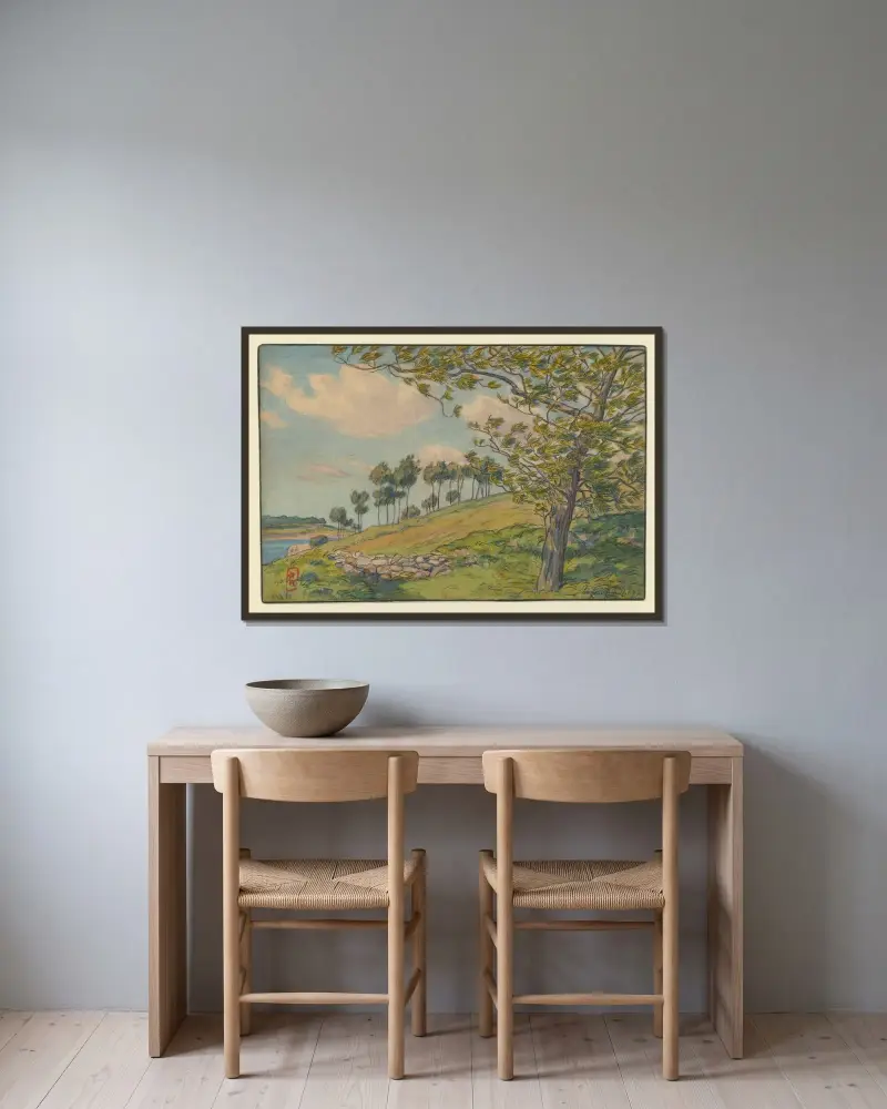 Loguivy, 1897 – Nr. 4 von Henri Rivière gerahmt an einer Wand